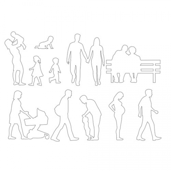 Patchwork Cutter - Family Silhouette Set