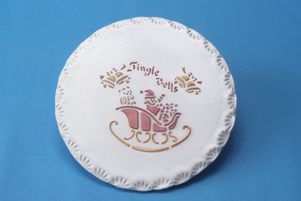 Stencil Santa Sleigh