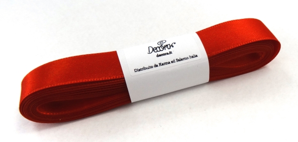 Satin Ribbon Red - 15mm x 5m