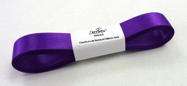 Satin Ribbon Purple - 15mm x 5m