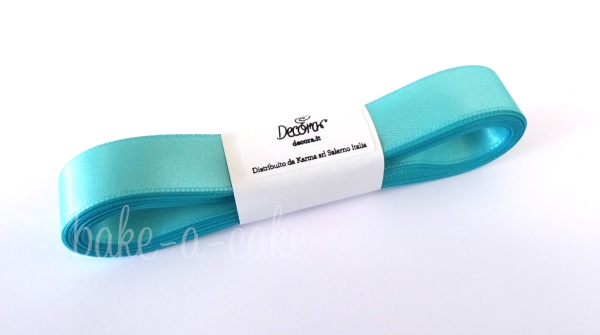 Satin Ribbon Aquamarine - 15mm x 5m