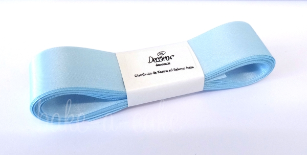 Satin Ribbon Baby Blue - 25mm x 3m
