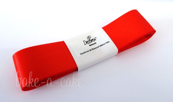 Satin Ribbon Coral - 25mm x 3m