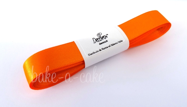 Satinband Orange - 15mm x 5m