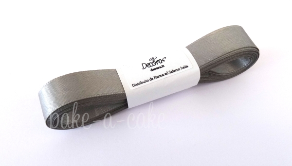 Satin Ribbon Silver - 15mm x 5m