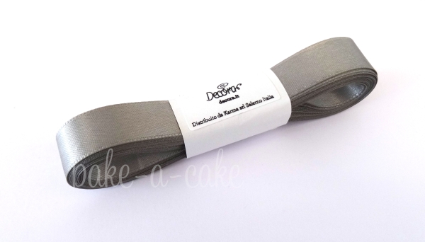 Satinband Silber - 15mm x 5m