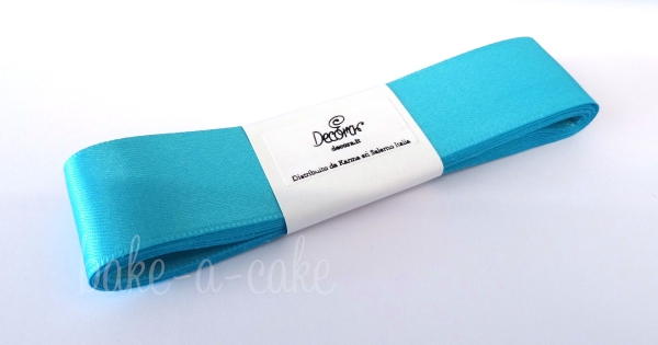 Satin Ribbon Turquoise - 25mm x 3m