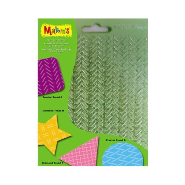 Texture and Embossing Mat Set G - 4 different Treads