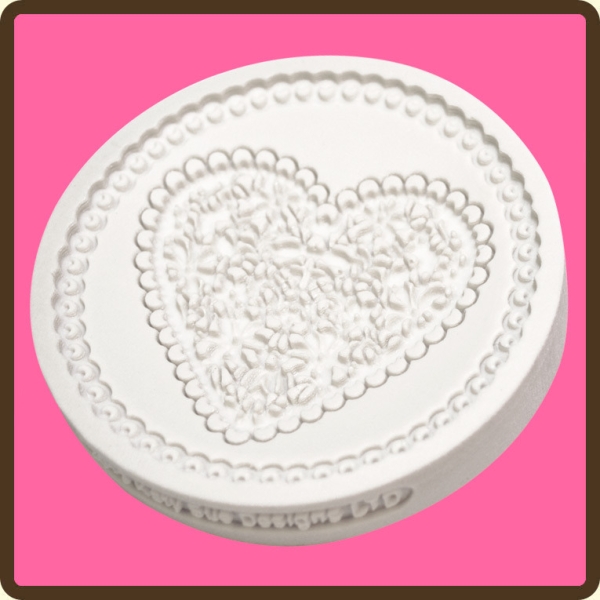 Silicone Mold Lace Heart