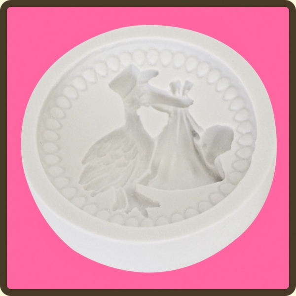 Silicone Mould Baby 3 Stork