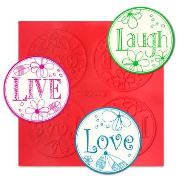 Silicone Mat ChocArt Collection - Live, Laugh and Love