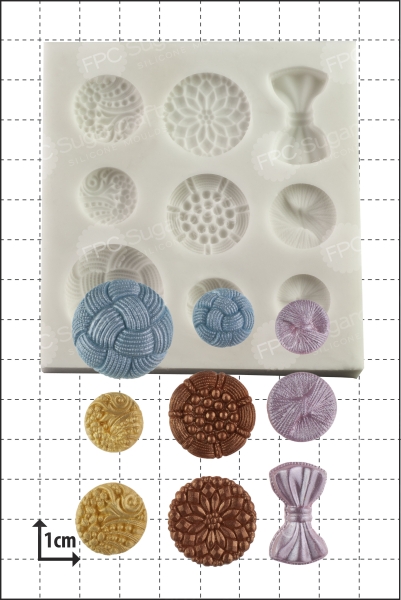 Silicone Mould - Antique Buttons
