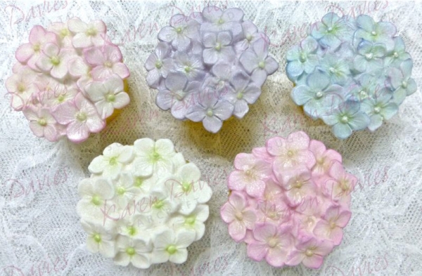 Silicone Mould - Cupcake Topper Hydrangea