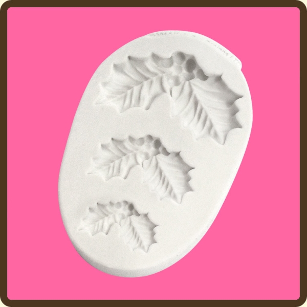 Silicone Mould - Holly Trio