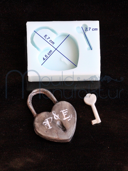 Silicone Mould - Love Lock