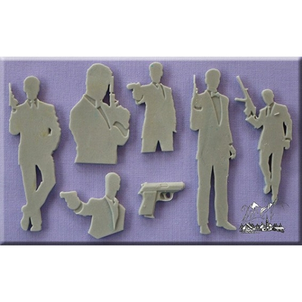 Silicone Mould - Secret Agent