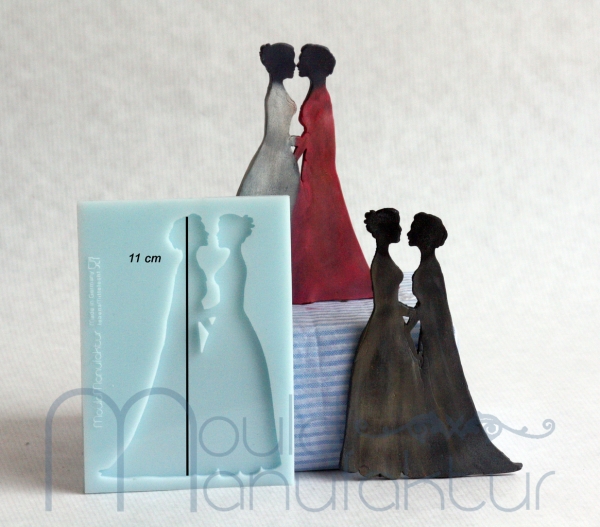 Silicone Mould - Wedding Couple Female/Female