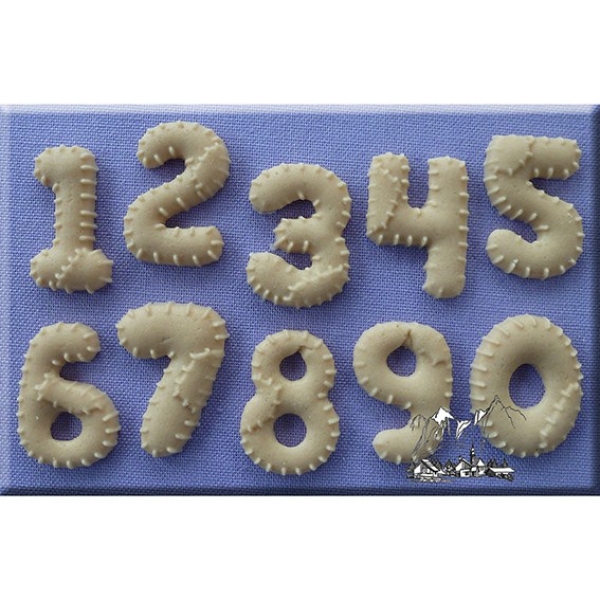 Silikonform Zahlen Patchwork