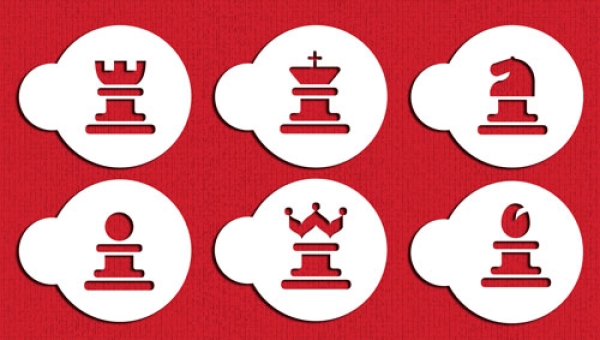 Stencil -  Chess Cookies