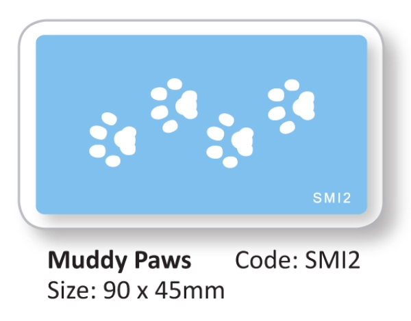 Stencil - Muddy Paws
