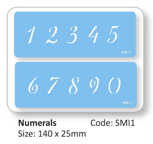 Stencil - Numerals