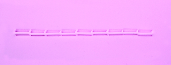 Crimper Straight Line 13mm Plain Edge