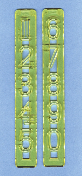 Tappit Cutter - Large Numbers