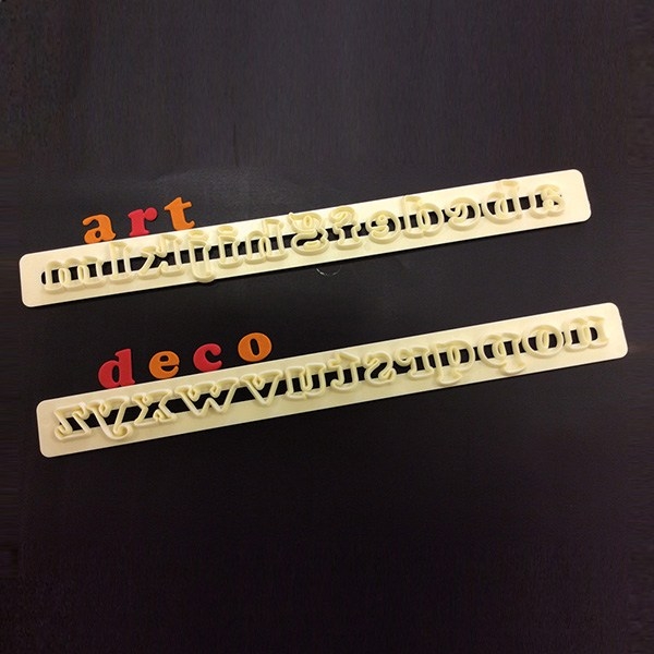 Tappit Cutter - Alphabet Lower Case Art Deco
