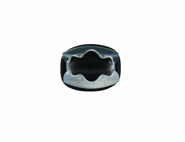 Triple Scallop Crimper 19mm Open Plain Edge