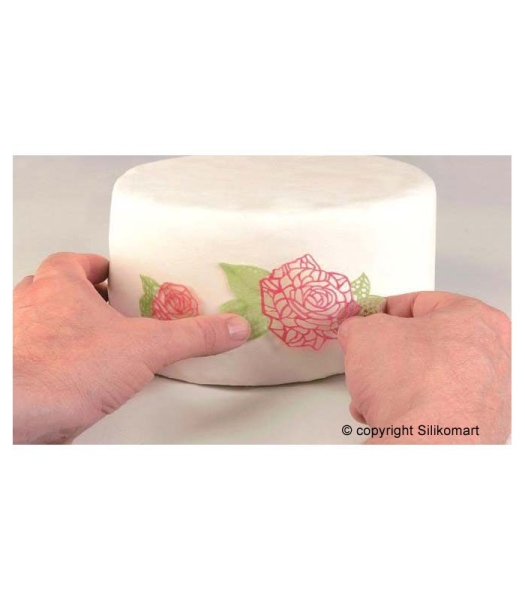 Silicone Mat Tricot Decor - ROSES