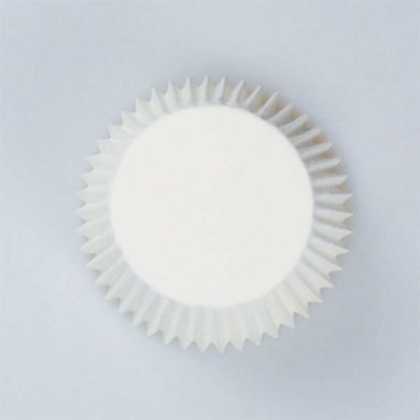White Plain Printed Baking Cases
