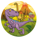 Tortenaufleger aus Esspapier - Dino 20cm