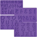 Silikonform Buchstaben und Zahlen